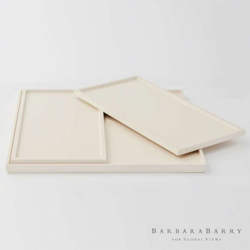 Picture of S/3 NESTING TRAYS IN IVORY LACQUER