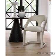 Picture of DELIA CHAIR-ANTIQUE WHITE-MILK LEATHER