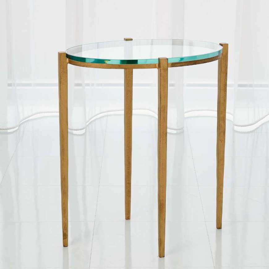 Picture of PETITE OVAL ACCENT TABLE-ANTIQUE GOLD