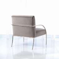 Picture of SWOOP CHAIR-GREY VELVET-NICKEL