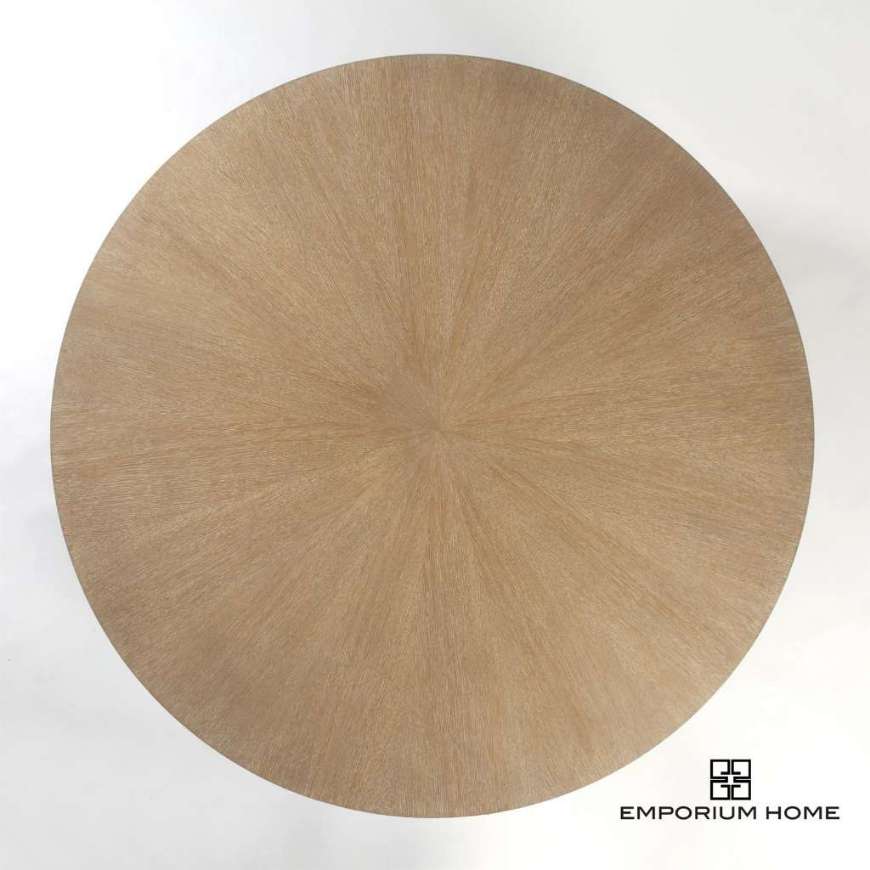 Picture of FLUTE TABLE TOP-ROUND-CERUSED OAK-60"