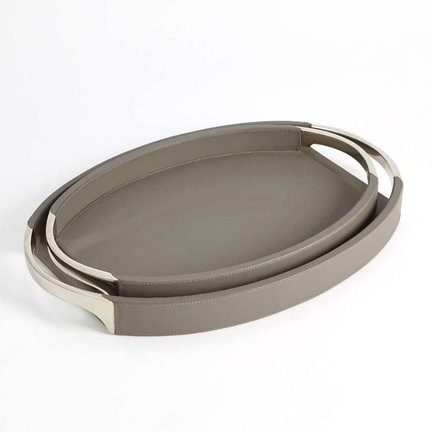 Picture of ROBERTS TRAYS-FOSSIL GREY W/NICKEL