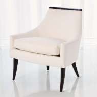 Picture of BOOMERANG CHAIR-WHITE LEATHER