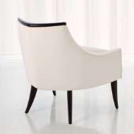 Picture of BOOMERANG CHAIR-WHITE LEATHER