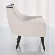 Picture of BOOMERANG CHAIR-WHITE LEATHER