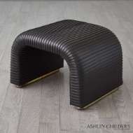 Picture of CADE STOOL-GRAPHITE LEATHER