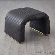 Picture of CADE STOOL-GRAPHITE LEATHER