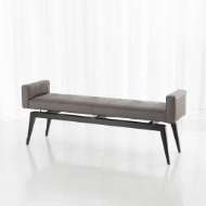 Picture of FAUX BOIS CITY BENCH-GREY