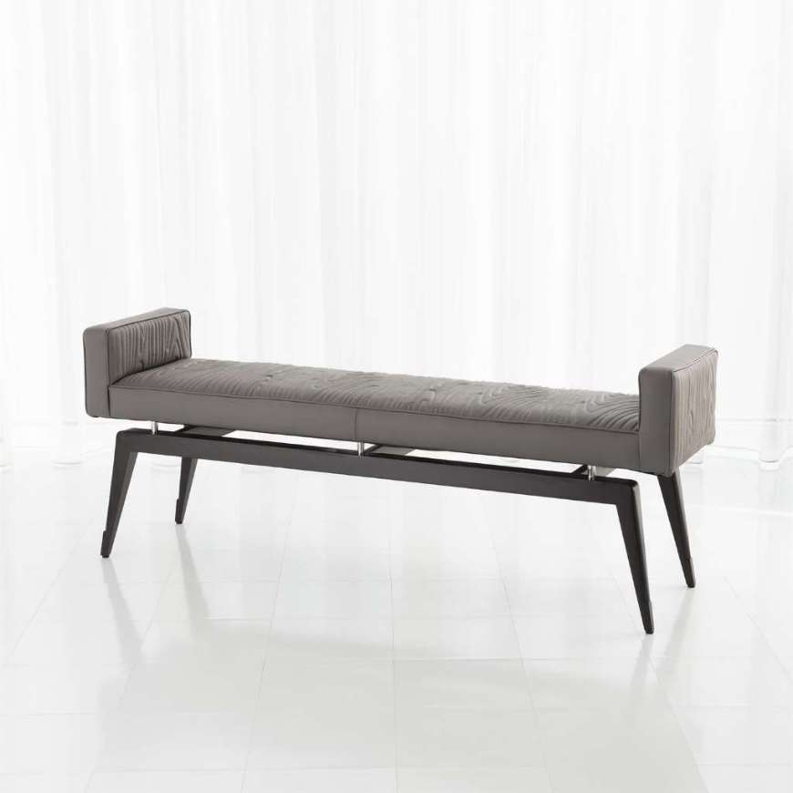 Picture of FAUX BOIS CITY BENCH-GREY