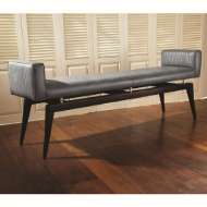 Picture of FAUX BOIS CITY BENCH-GREY