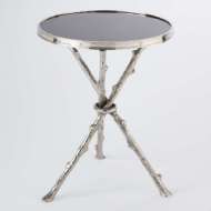 Picture of TWIG TABLE-NICKEL W/BLACK GRANITE TOP