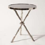 Picture of TWIG TABLE-NICKEL W/BLACK GRANITE TOP