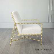 Picture of ELDER LOUNGE CHAIR-GOLD LEAF