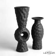 Picture of VOLCANIC VASES-BLACK VOLCANO