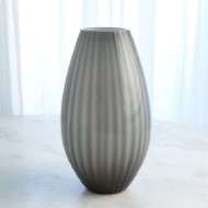 Picture of CASED GLASS STRIPE VASE-GREY