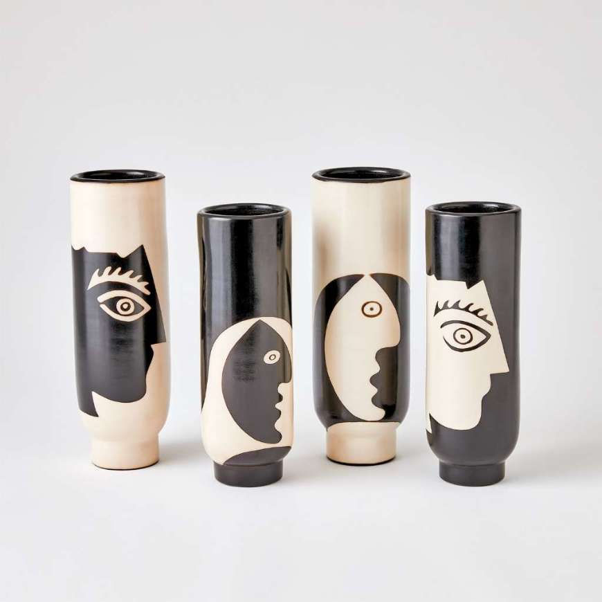 Picture of HOMBRA AND SIMPLE FACE VASES