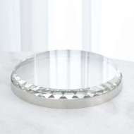 Picture of BANDED CRYSTAL TRAY-NICKEL