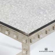 Picture of QUARTZ STUD END TABLE-SILVER LEAF