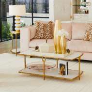 Picture of CURVE COCKTAIL TABLE-GOLD