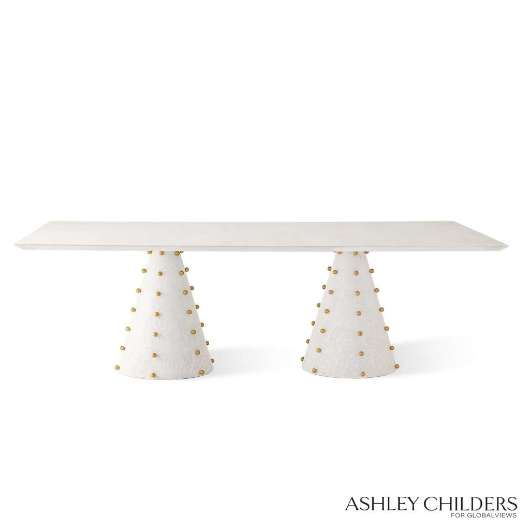 Picture of ~SPHERES RECTANGLE DINING TABLE-WHITE