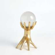 Picture of HANDS ON SPHERE HOLDERS-GOLD LEAF