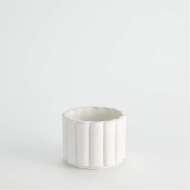 Picture of CABLE FLUTED VASE-MATTE WHITE