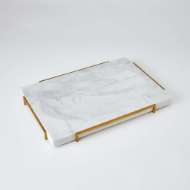 Picture of OVERTURE TRAY-WHITE MARBLE