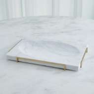 Picture of OVERTURE TRAY-WHITE MARBLE