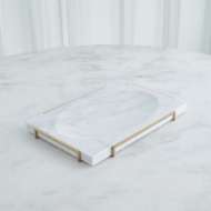 Picture of OVERTURE TRAY-WHITE MARBLE