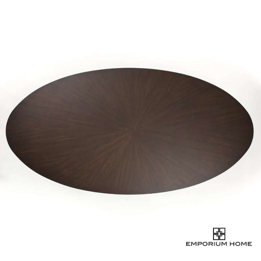 Picture of FLUTE TABLE TOP-OVAL-WALNUT-96"