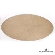 Picture of FLUTE TABLE TOP-OVAL-CERUSED OAK-96"