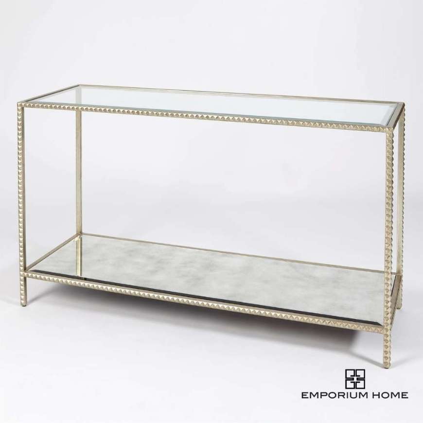 Picture of STUD CONSOLE TABLE-SILVER LEAF