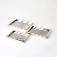 Picture of S/3 STEPPED NESTING TRAYS-NICKEL