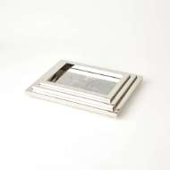 Picture of S/3 STEPPED NESTING TRAYS-NICKEL