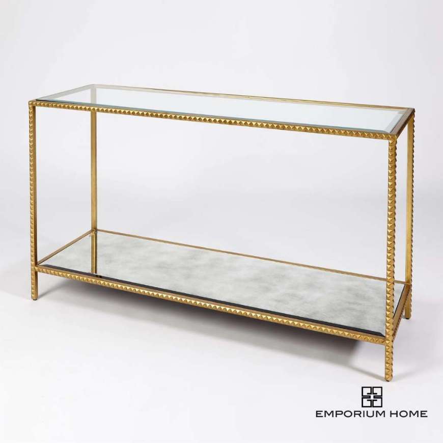 Picture of STUD CONSOLE TABLE-GOLD LEAF