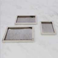 Picture of S/3 STEPPED NESTING TRAYS-NICKEL