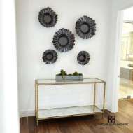 Picture of STUD CONSOLE TABLE-GOLD LEAF