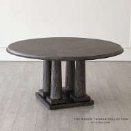 Picture of TITIAN DINING TABLE-BLACK CERUSED OAK-60" TOP