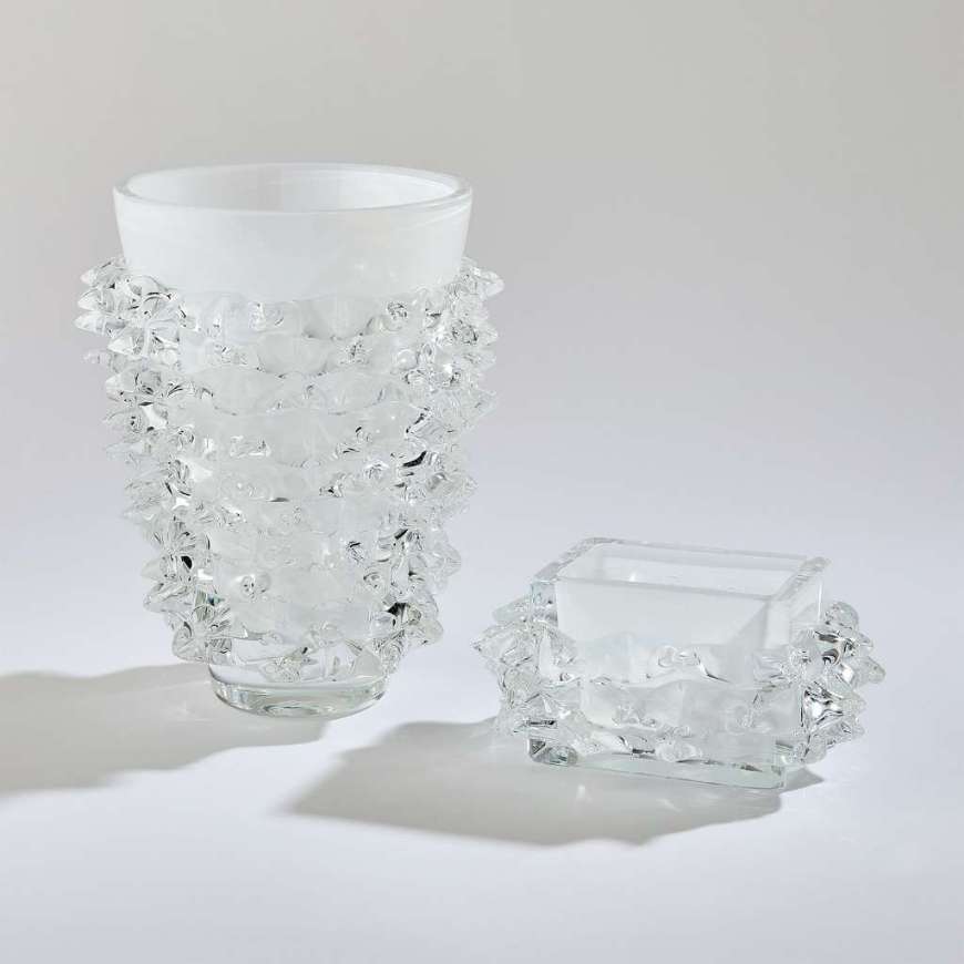 Picture of PORCUPINE VASES-WHITE