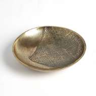 Picture of LINEN ROUND TRAYS-BRASS