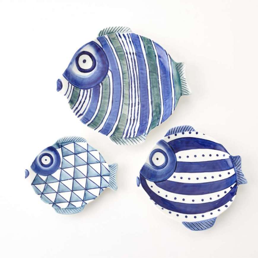 Picture of WHIMSICAL BLOWFISH PLATE