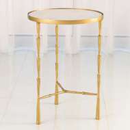 Picture of SPIKE ACCENT TABLE WITH WHITE MARBLE