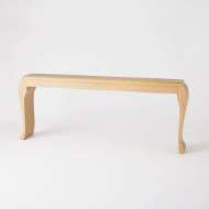 Picture of SLICED CABRIOLE CONSOLE-OAK