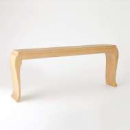 Picture of SLICED CABRIOLE CONSOLE-OAK