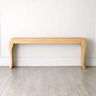 Picture of SLICED CABRIOLE CONSOLE-OAK