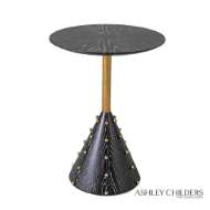 Picture of SPHERES DRINK TABLE-EBONY CERUSED OAK