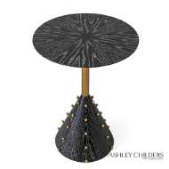 Picture of SPHERES DRINK TABLE-EBONY CERUSED OAK