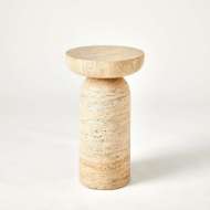 Picture of TUMBLE ACCENT TABLE-TRAVERTINE