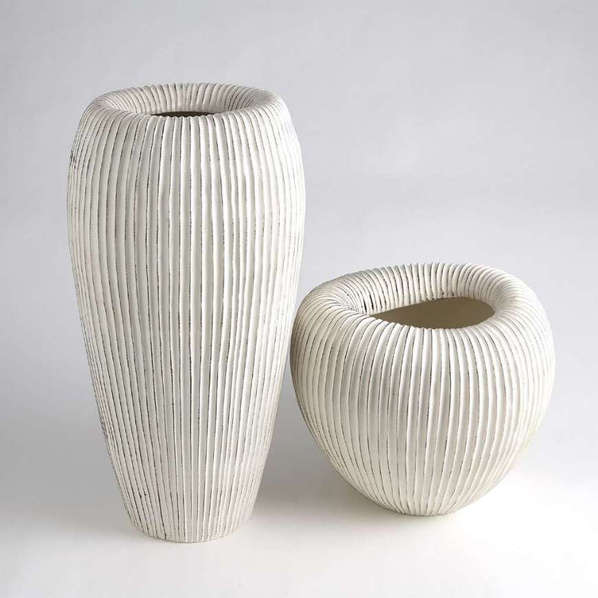 Picture of BALEEN VASES-IVORY W/BROWN EDGES