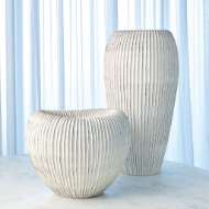 Picture of BALEEN VASES-IVORY W/BROWN EDGES